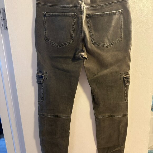Free People Olive Skinny Cargo Jeans - Picture 3 of 3